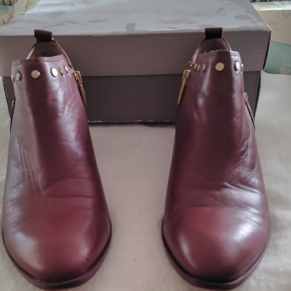 Elegant Burgundy brown  Ankle Boots